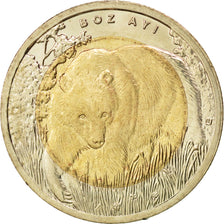 TURKEY, Lira, 2011, KM #1276, MS(63), Bi-Metallic, 26.15, 8.27
