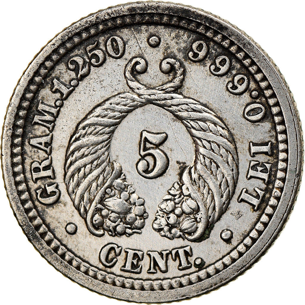 Moneda, Colombia, 5 Centavos, 1902, Philadelphia, EBC, Plata, KM:191