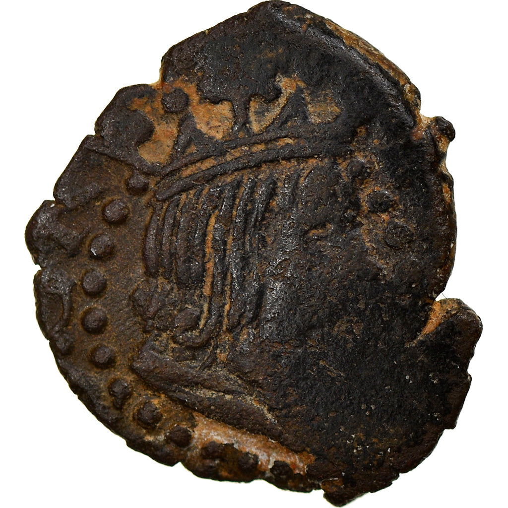 Coin, Spain, Philip III, Dinero, 1598-1621, Bañolas, Countermark, VF(30-35)