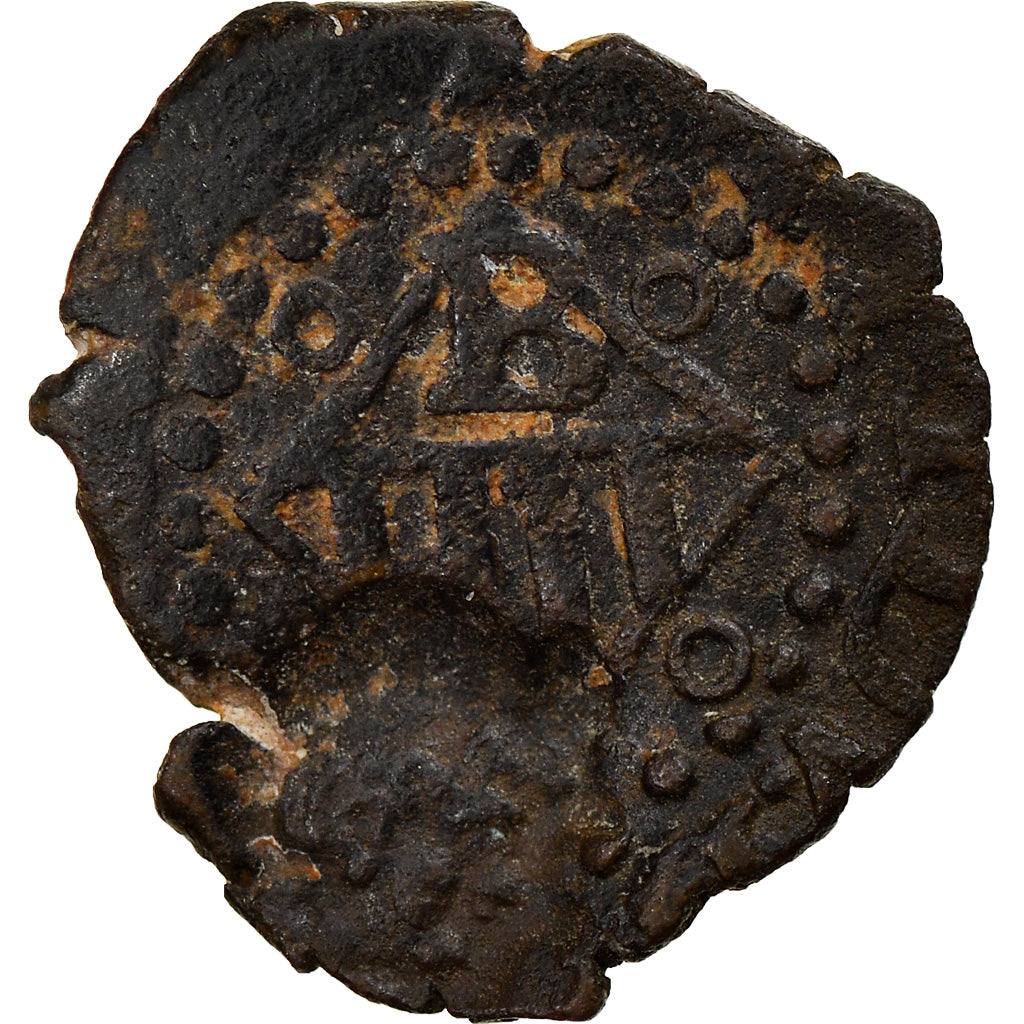 Coin, Spain, Philip III, Dinero, 1598-1621, Bañolas, Countermark, VF(30-35)