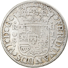 Coin, Spain, Ferdinand VI, 2 Reales, 1758, Seville, VF(30-35), Silver, KM:386.2