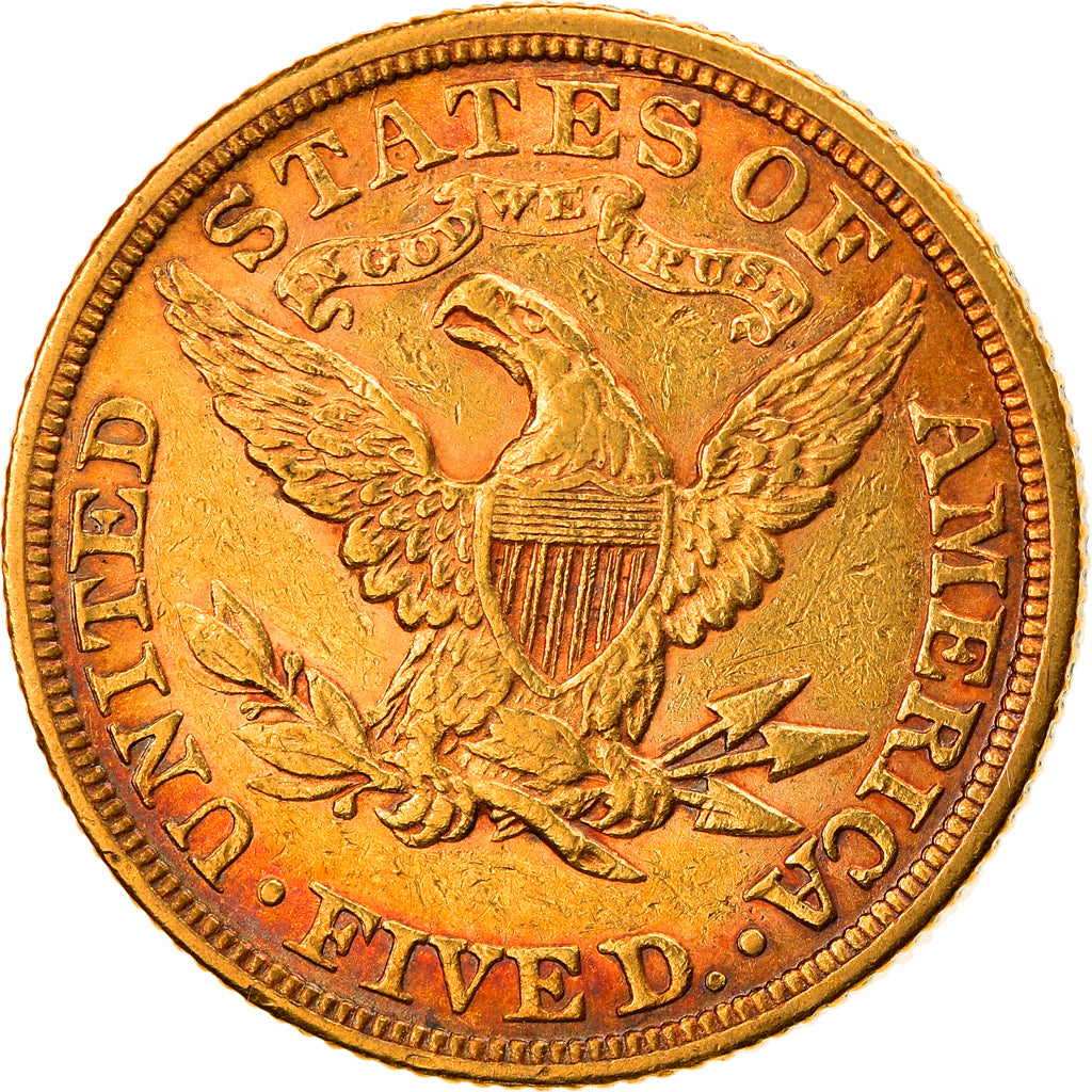 Münze, Vereinigte Staaten, $5, Half Eagle, 1881, Philadelphia, SS, Gold, KM:101