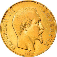 Moneta, Francia, Napoleon III, 50 Francs, 1857, Paris, BB, Oro, KM:785.1