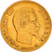 Moneda, Francia, Napoleon III, 10 Francs, 1860, Paris, BC+, Oro, KM:784.3
