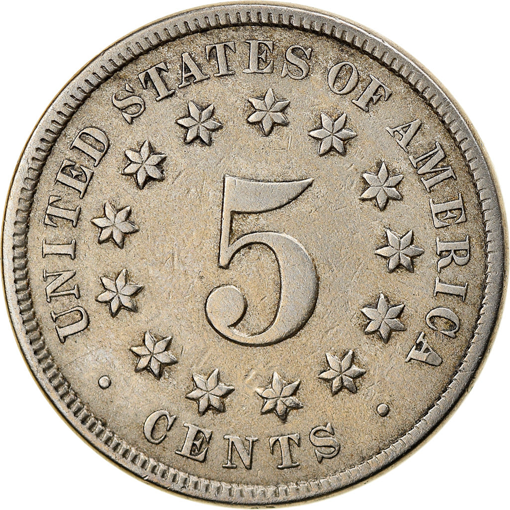 Coin, United States, Shield Nickel, 5 Cents, 1869, Philadelphia, EF(40-45)