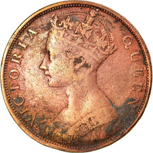 Coin, Hong Kong, Victoria, Cent, 1866, VF(30-35), Bronze, KM:4.1