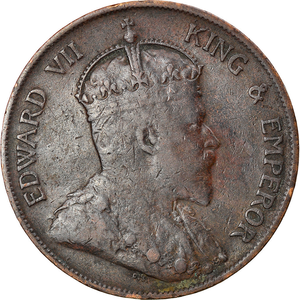 Coin, Hong Kong, Edward VII, Cent, 1902, VF(30-35), Bronze, KM:11