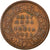 Moneda, INDIA BRITÁNICA, Victoria, 1/2 Anna, 1862, Bombay, BC+, Cobre, KM:468