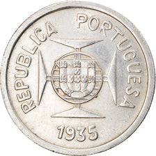 Coin, INDIA-PORTUGUESE, Rupia, 1935, AU(55-58), Silver, KM:22