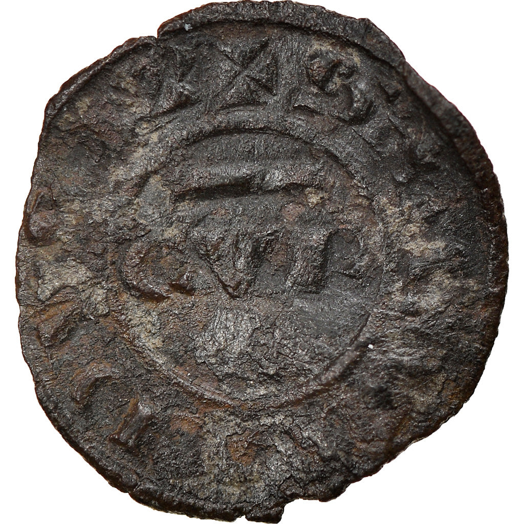 Coin, Italy, SICILY, Corrado II, Denarius, 1254-1258, Brindisi, VF(30-35)