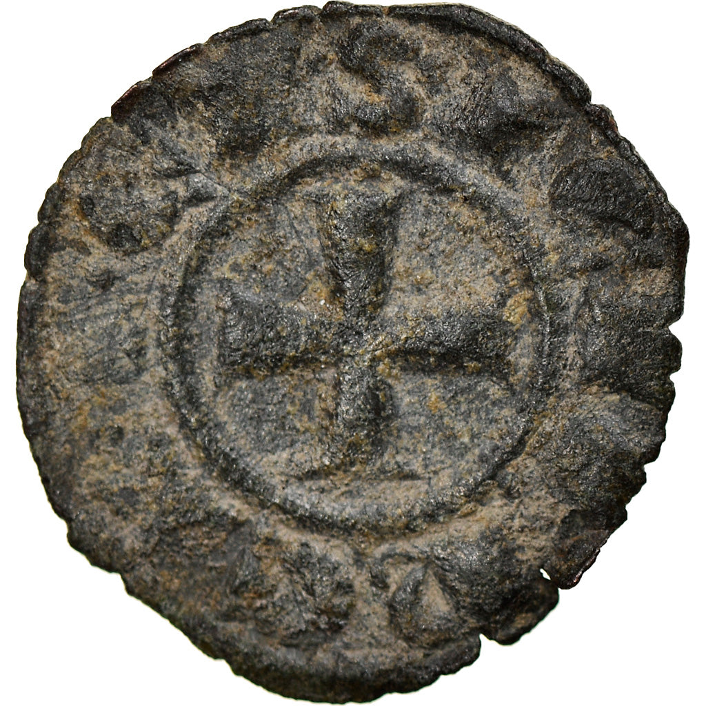 Coin, Italy, SICILY, Corrado I, Denarius, 1250-1254, Messina, VF(30-35), Billon