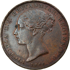 Coin, Jersey, Victoria, 1/26 Shilling, 1844, AU(50-53), Copper, KM:2