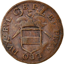 Münze, LIEGE, Maximilian Henry, Liard, 1650-1688, SS, Kupfer, KM:73