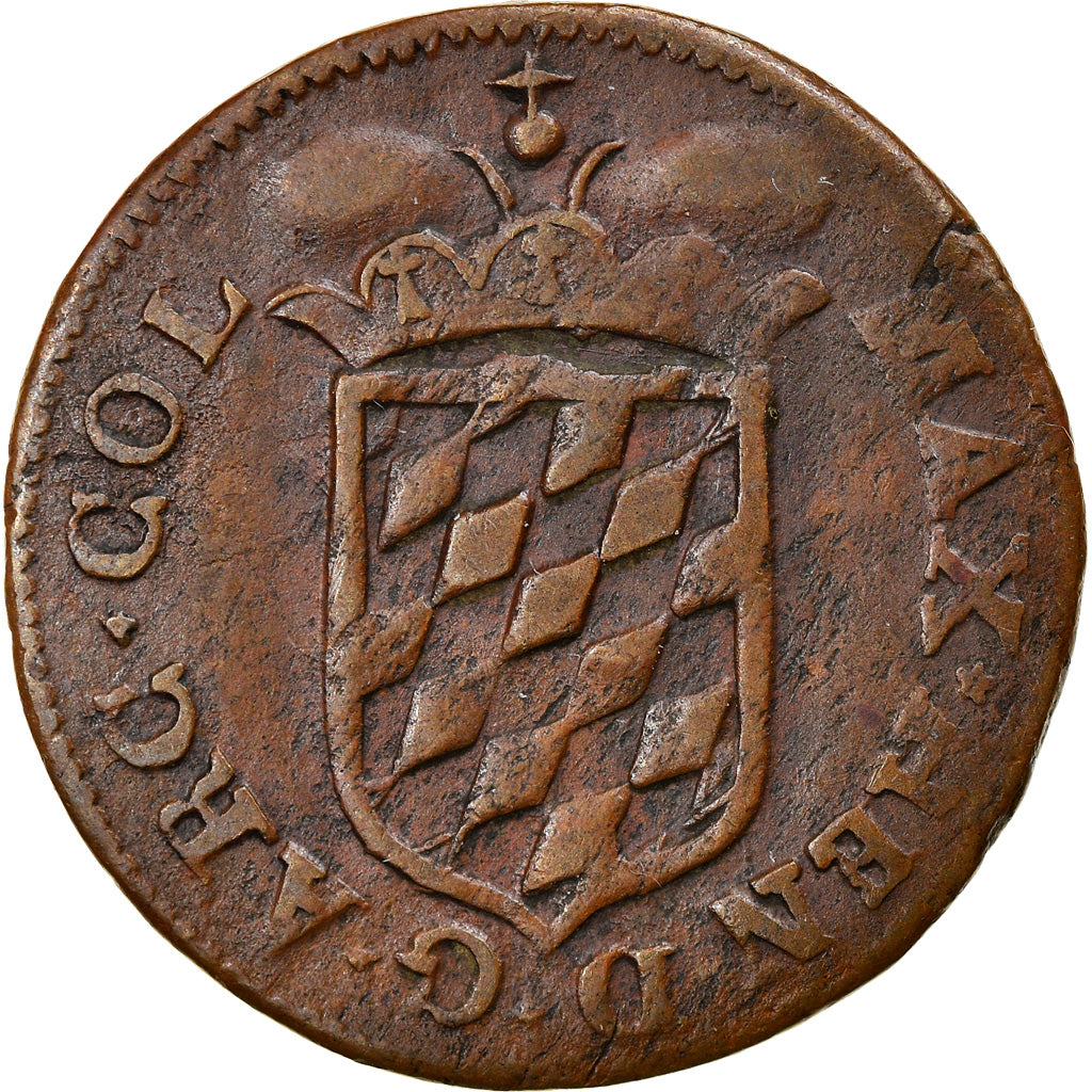 Münze, LIEGE, Maximilian Henry, Liard, 1650-1688, SS, Kupfer, KM:73