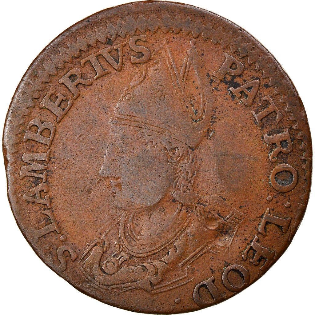 Coin, LIEGE, Liard, 1724, Liege, VF(30-35), Copper, KM:127
