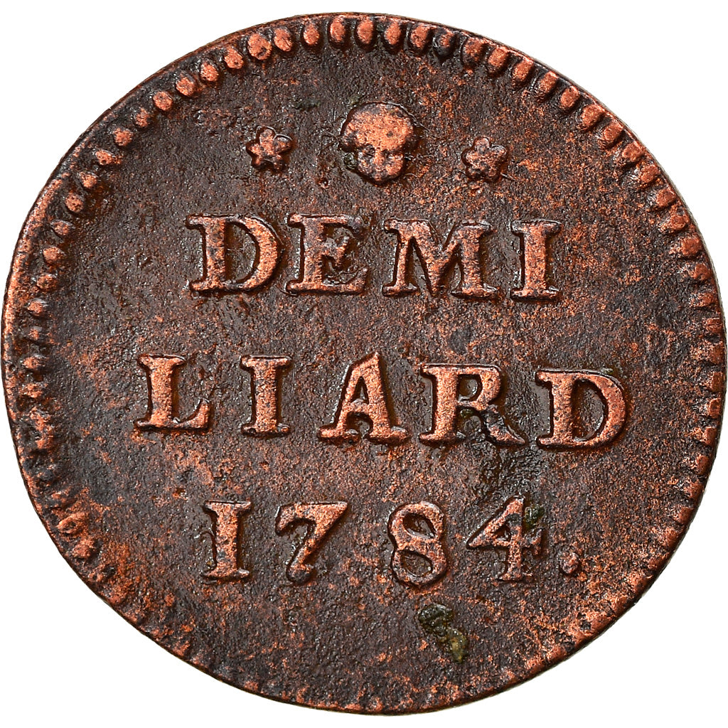 Moneta, Lussemburgo, Joseph II, 1/2 Liard, 1784, Brussels, BB, Rame, KM:10