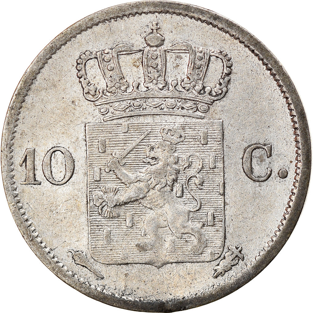 Coin, Netherlands, William I, 10 Cents, 1827, AU(50-53), Silver, KM:53