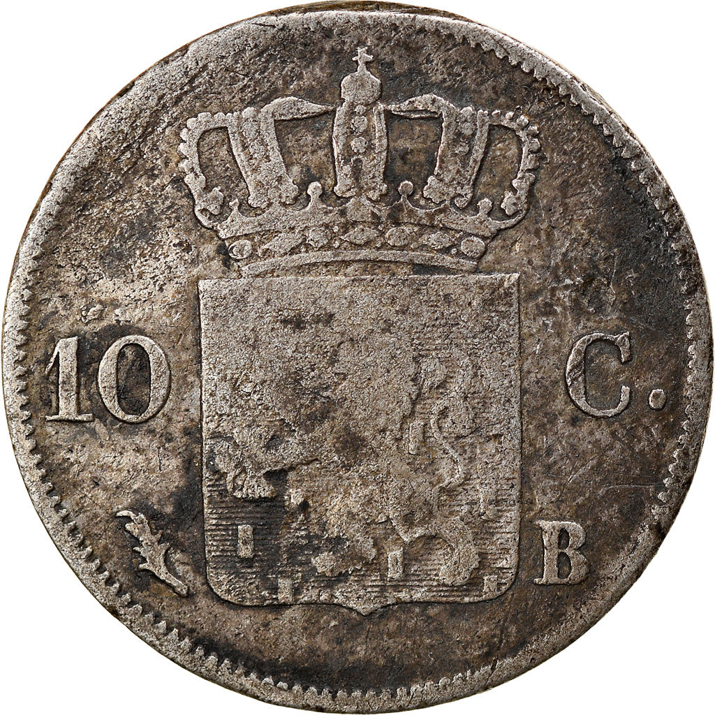 Moeda, Países Baixos, William I, 10 Cents, 1828, VF(20-25), Prata, KM:53
