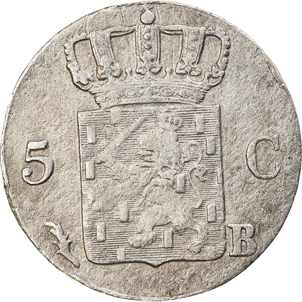 Coin, Netherlands, William I, 5 Cents, 1825, EF(40-45), Silver, KM:52