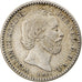 Coin, Netherlands, William III, 10 Cents, 1889, AU(50-53), Silver, KM:80