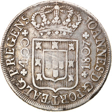 Moneda, Portugal, Jo, 400 Reis, Pinto, 480 Reis, 1807, Lisbon, MBC, Plata