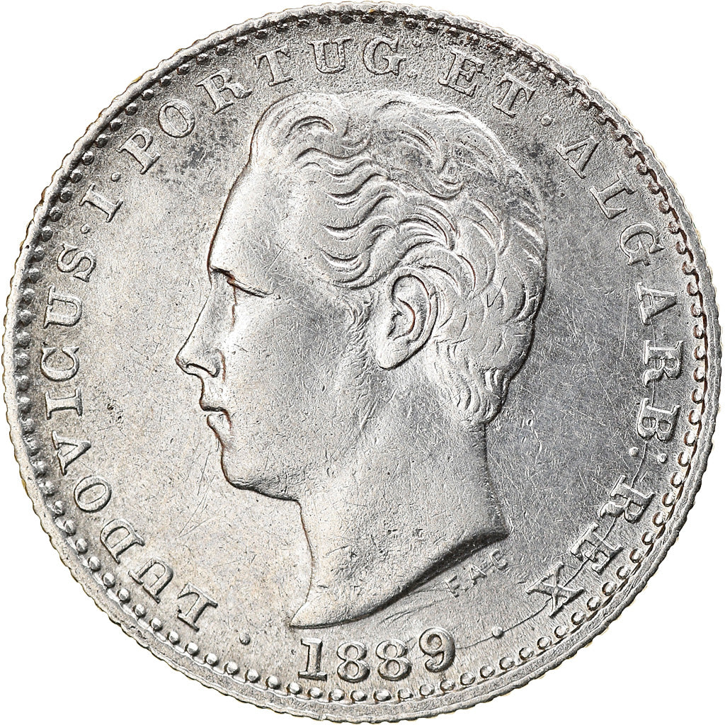 Monnaie, Portugal, Luiz I, 100 Reis, 1889, SUP, Argent, KM:510