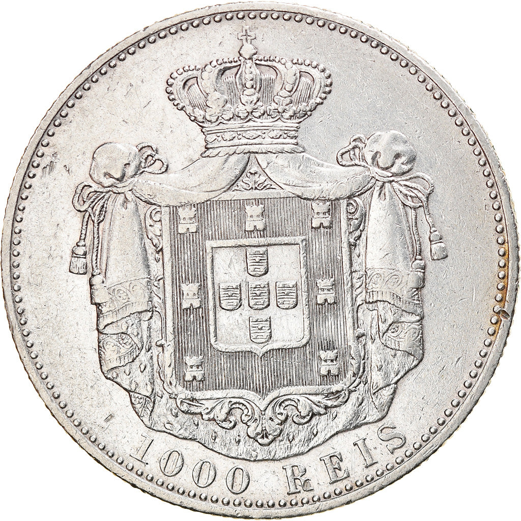 Münze, Portugal, Carlos I, 1000 Reis, 1899, SS, Silber, KM:540