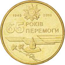 Ukraine, 1 Hryvnia, 2010, KM #New, MS(63), Aluminium-Bronze, 6.80