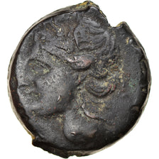 Moneta, Zeugitana, Carthage, Trishekel, 221-202 BC, BB, Bronzo