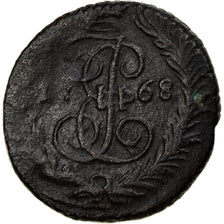 Moneda, Rusia, Catherine II, Polushka, 1/4 Kopek, 1768, Ekaterinbourg, BC+