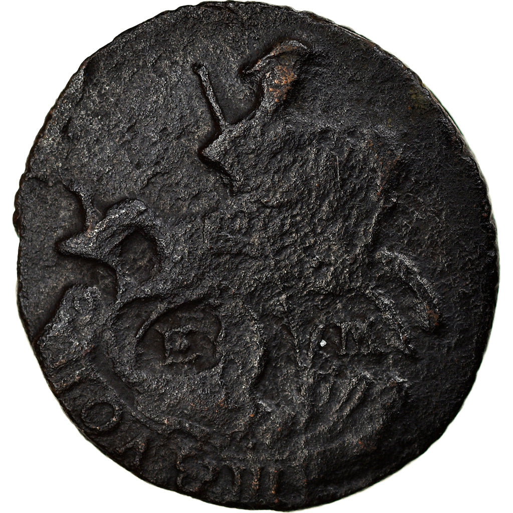 Moneda, Rusia, Catherine II, Polushka, 1/4 Kopek, 1768, Ekaterinbourg, BC+