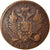 Moeda, Rússia, Alexander I, Denga, 1/2 Kopek, 1812, Izhora, EF(40-45), Cobre
