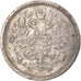 Coin, Russia, Nicholas II, 10 Kopeks, 1888, Saint-Petersburg, EF(40-45), Silver