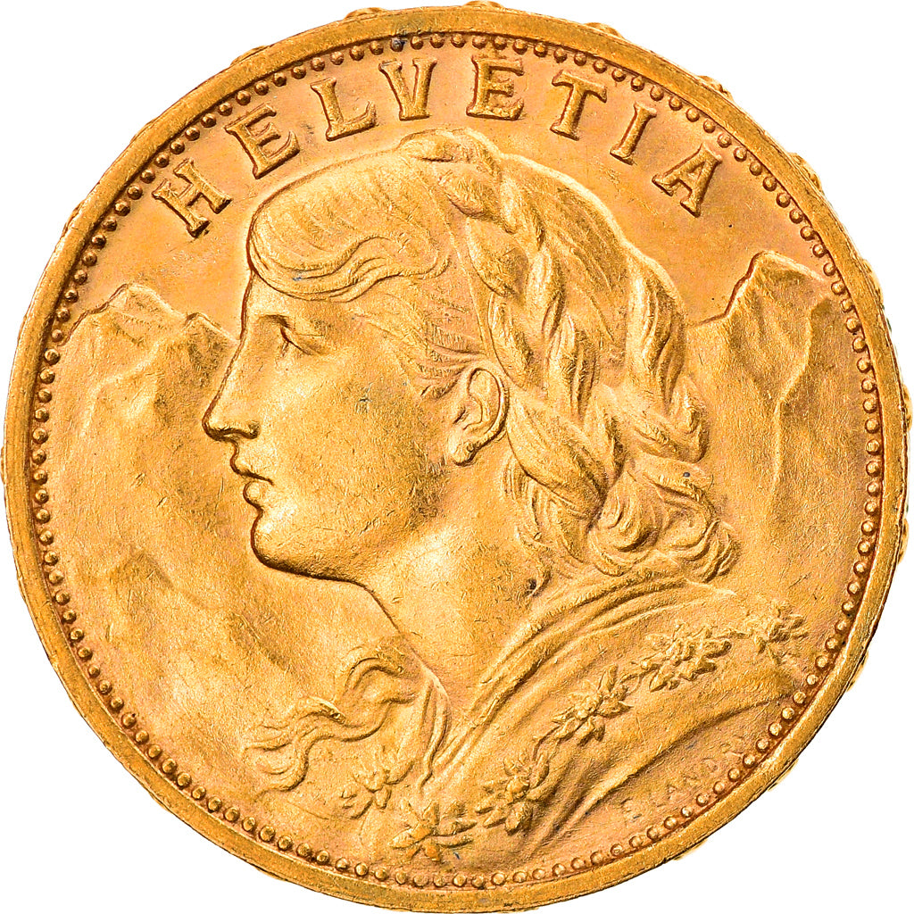 Moneda, Suiza, 20 Francs, 1930, Bern, EBC+, Oro, KM:35.1