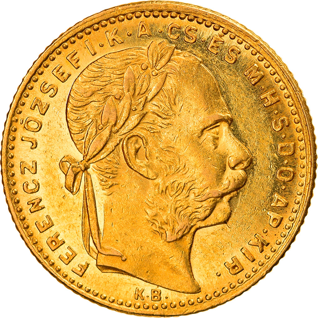 Coin, Hungary, Franz Joseph I, 8 Forint 20 Francs, 1883, Kormoczbanya