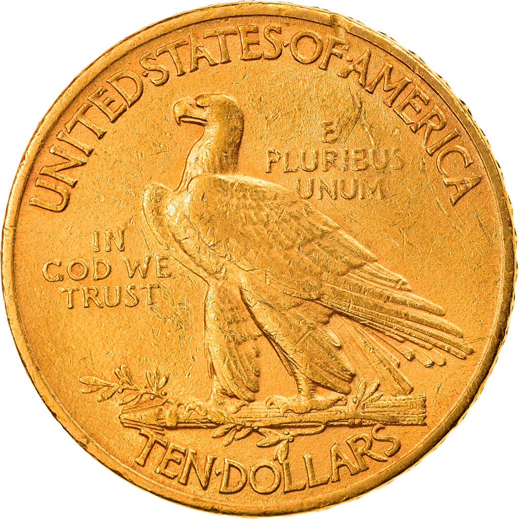 Moneta, Stati Uniti, Indian Head, $10, Eagle, 1910, Philadelphia, BB+, Oro
