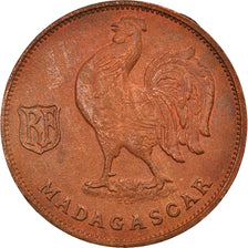 Munten, Madagascar, Franc, 1943, Pretoria, ZF, Bronze, KM:2