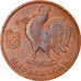 Münze, Madagascar, Franc, 1943, Pretoria, SS, Bronze, KM:2