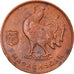 Moneta, Madagascar, Franc, 1943, Pretoria, BB+, Bronzo, KM:2