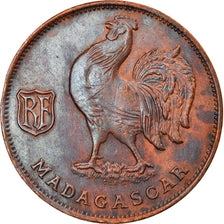 Coin, Madagascar, Franc, 1943, Pretoria, AU(50-53), Bronze, KM:2