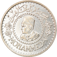 Coin, Morocco, Mohammed V, 500 Francs, 1956/AH1376, Paris, MS(60-62), Silver