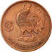 Coin, Madagascar, 50 Centimes, 1943, Pretoria, EF(40-45), Bronze, KM:1