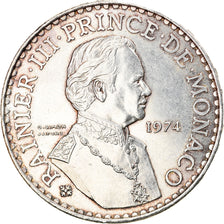 Coin, Monaco, Rainier III, 50 Francs, 1974, AU(55-58), Silver, KM:152.1