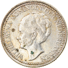 Coin, Netherlands, Wilhelmina I, 1/2 Gulden, 1922, EF(40-45), Silver, KM:160