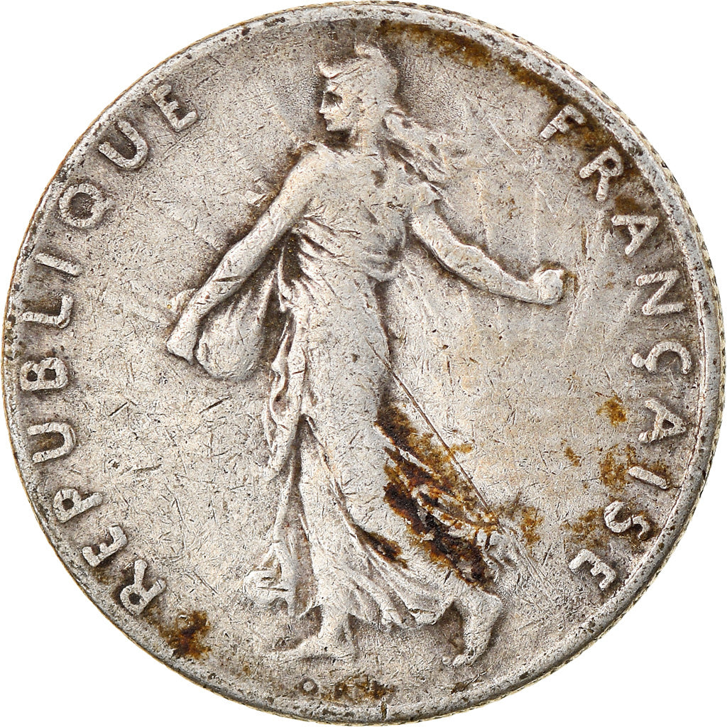 Coin, France, Semeuse, 50 Centimes, 1916, Paris, EF(40-45), Silver, KM:854