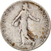 Coin, France, Semeuse, 50 Centimes, 1916, Paris, EF(40-45), Silver, KM:854