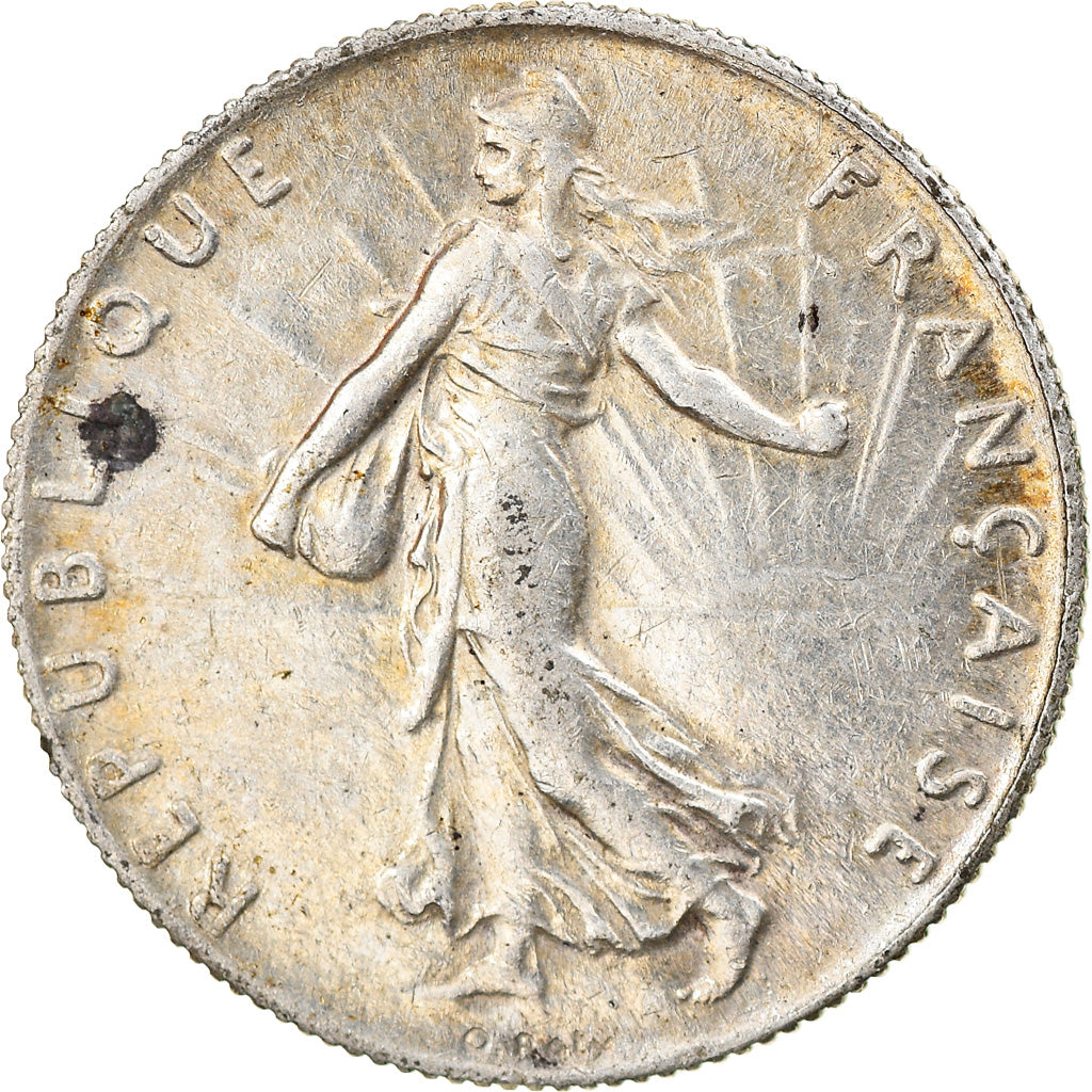 Monnaie, France, Semeuse, 50 Centimes, 1917, Paris, TTB+, Argent, Gadoury:420