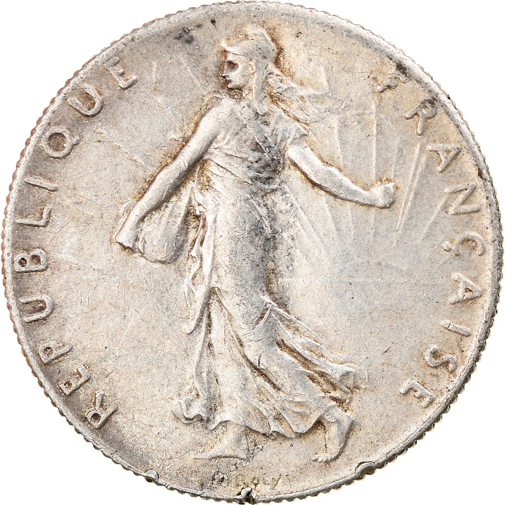 Monnaie, France, Semeuse, 50 Centimes, 1917, Paris, TTB+, Argent, Gadoury:420