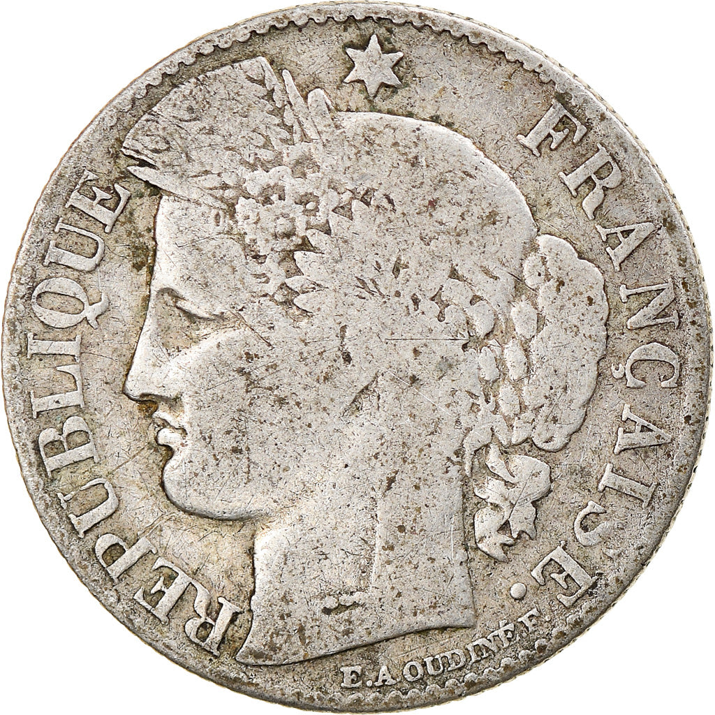 Coin, France, Cérès, 50 Centimes, 1887, Paris, VF(20-25), Silver, KM:834.1