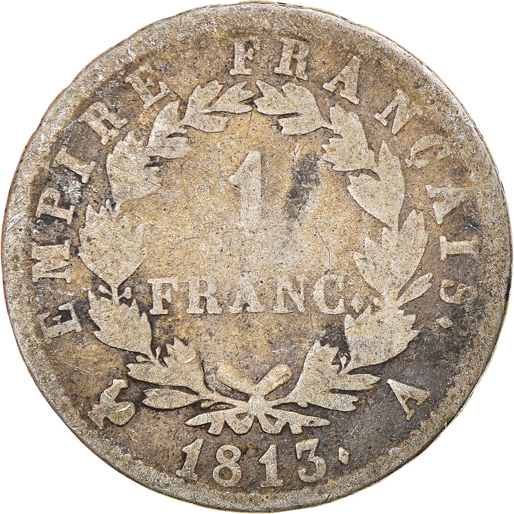 Münze, Frankreich, Napoléon I, Franc, 1813, Paris, SGE+, Silber, KM:692.1